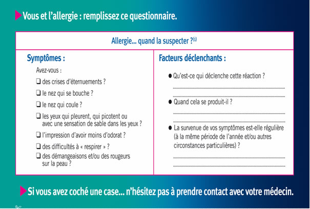 Quiz : Et si c'�tait une allergie ?